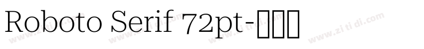 Roboto Serif 72pt字体转换